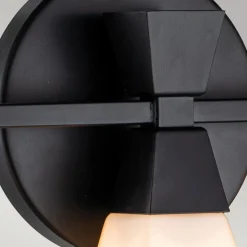 Bowtie væglampe til badeværelset, mat sort, 3 lk