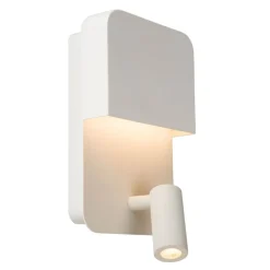 Boxer LED-væglampe med spot, hvid