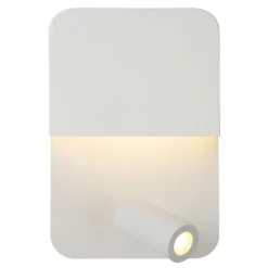 Boxer LED-væglampe med spot, hvid