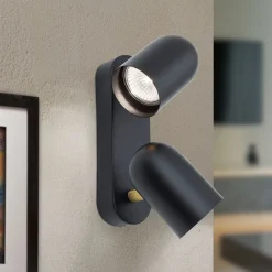 Bradley væglampe 2 lyskilder, drejelig