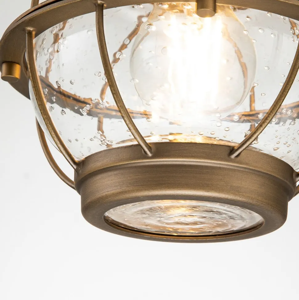 Bridgepoint hængelampe, nautisk look, messing