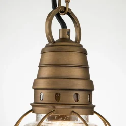 Bridgepoint hængelampe, nautisk look, messing