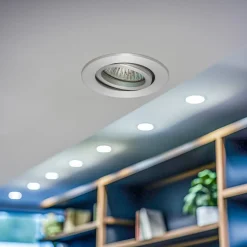 BRUMBERG 0063 downlight, rundt, aluminium