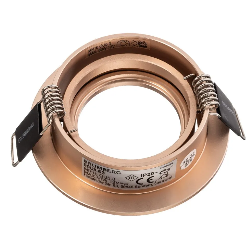 BRUMBERG 0063 forsænket loftspot, rundt, creme