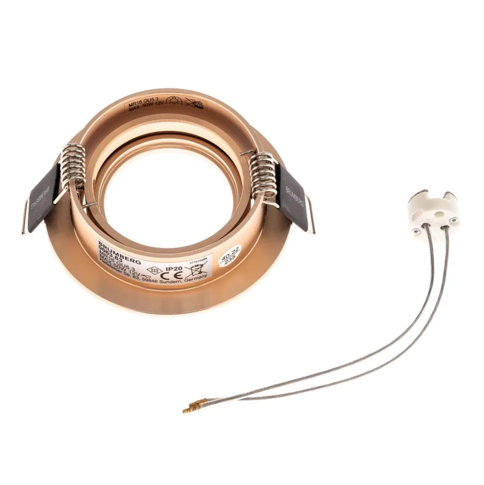 BRUMBERG 0063 forsænket loftspot, rundt, creme