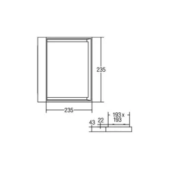 BRUMBERG 60108 LED-loftlampe, kvadratisk