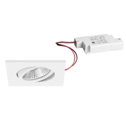 BRUMBERG BB25 IP65 indbyg. RC driver kantet hvid