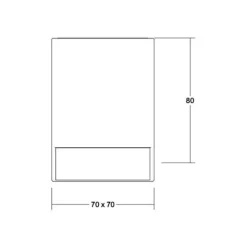 BRUMBERG Blokk LED-loftlampe, 7 x 7 cm