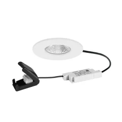 BRUMBERG indbygningsspot BB20 IP65 RC tilslutningsdåse struktureret hvid