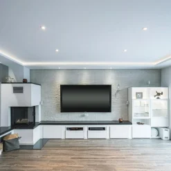 BRUMBERG indbygningsspot IP65 rundt, dæmpes, hvidt