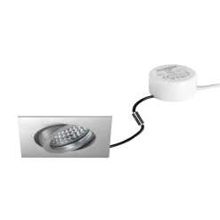 BRUMBERG LED indbygningsspot Tirrel-S, RC, rund driver, mat aluminium
