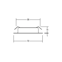BRUMBERG LED-indbygningsdownlight BB17, tænd/sluk, hvid