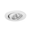 BRUMBERG LED-indbygningsspot Seven-R, 2.700 K, hvid mat, aluminium