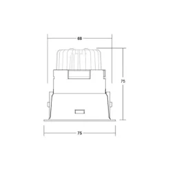BRUMBERG LED-spot Binato DALI-dim-til-varm tilslutningsboks hvid