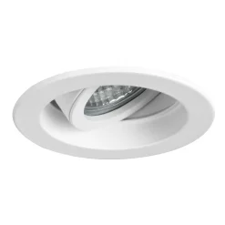 BRUMBERG Tirrel dyb GU10 indbygningsspot, rund, hvid