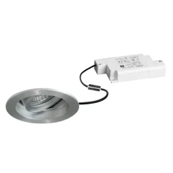 BRUMBERG Tirrel dyb LED indbygningsspot RC, 830, rund, aluminium