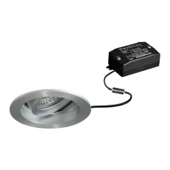 BRUMBERG Tirrel dyb LED indbygningsspot on/off, 830, rund, aluminium