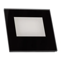 BRUMBERG Wall Kit68 indbygning, flad, kantet, sort