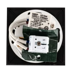 BRUMBERG Wall Kit68 indbygning, flad, kantet, sort