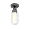 Brume LED loftlampe til bad, antracit, glas, Ø 8 cm