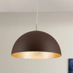 Brun-gylden pendellampe Nerry