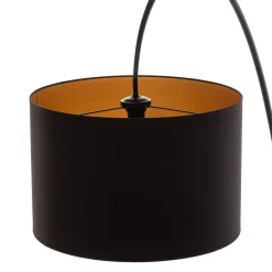 Buelampe Alice med sort og guld skærm