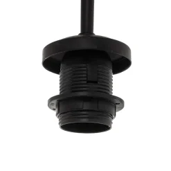 Buelampe Alice med sort og guld skærm