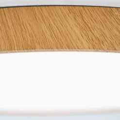 Bully LED-loftlampe med træ-look, Ø 28 cm