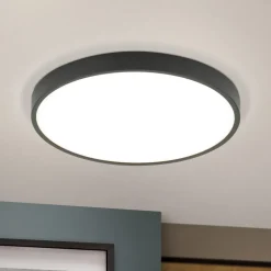 Bully LED-loftslampe i sort, 3.000 K, Ø28cm