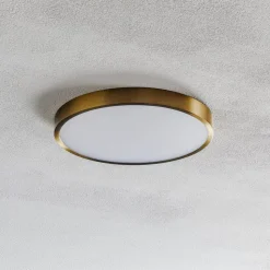 Bully LED-loftslampe med patina-look, Ø 24 cm