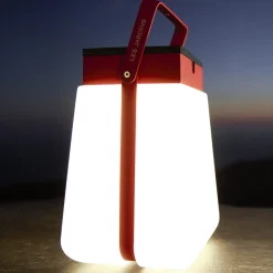 Bump 300 soldrevet lanterne, bærbar, rød