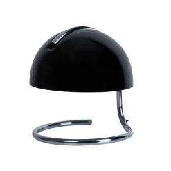 Burano bordlampe, sort, højde 25 cm, glas/metal, E27