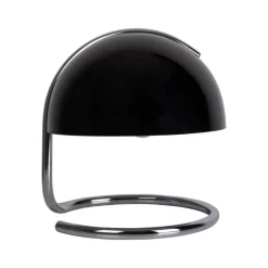 Burano bordlampe, sort, højde 25 cm, glas/metal, E27