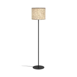 Butterburn gulvlampe, højde 162 cm, beige/grøn, metal/stof