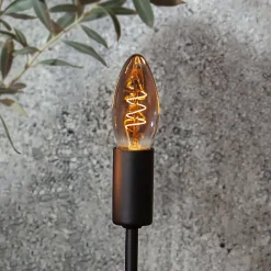 C35 E14 LED-kertepære 3 W 1.800 K 50 lumen, røg