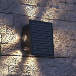 Calex Altamura udendørs LED-væglampe, indirekte, sort