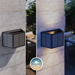 Calex Caserta udendørs LED-væglampe, op/ned, sort