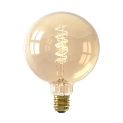 Calex E27 G125 3,8 W LED-filament flex guld 821dim