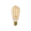 Calex E27 ST64 3,5 W LED-filament guld 821, dæmpes