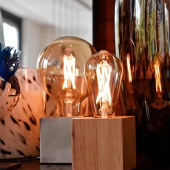 Calex E27 ST64 3,5 W LED-filament guld 821, dæmpes