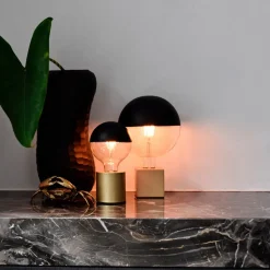 Calex G125 Top topforspejlet E27 4 W sort Ø12,5cm