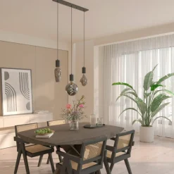 Calex Kalmar LED-pære E27 5W G200 1800 K dim titan