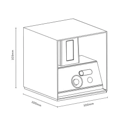 Calex LED genopladelig sensor udendørs væglampe, op/ned, sort