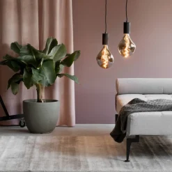 Calex Organic Evo LED-pære E27 6W dæmpbar titanium