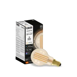 Calex Smart E14 P45 4,5W 1800-3000K dæmper guld 2stk