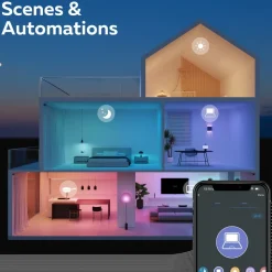 Calex Smart LED stearinlys E14 B35 4,9W CCT RGB