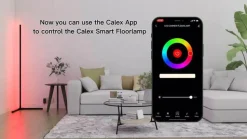 Calex Smart LED-gulvlampe med fjernbetjening RGBW