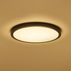 Calex Smart LED-loftlampe HALO Ø 30 cm sort IP54 RGB CCT