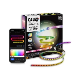 Calex Smart LED-strip Striplight, længde 5 m, CCT, RGB, WLAN