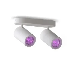 Calex Smart loftspot hvid længde 22 cm 2 lyskilder GU10-LED RGBW